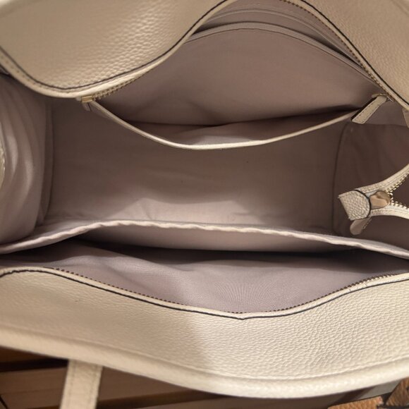 Kate Spade New York Market Pebbled Leather Medium Tote + Wallet in Parchment - Picture 5 of 6